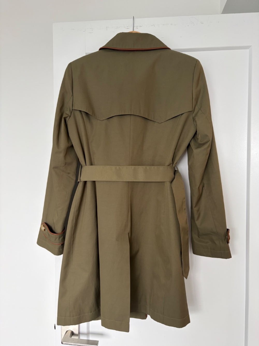 Lauren Ralph Lauren Belted Trench Coat Size M - Picture 2 of 3